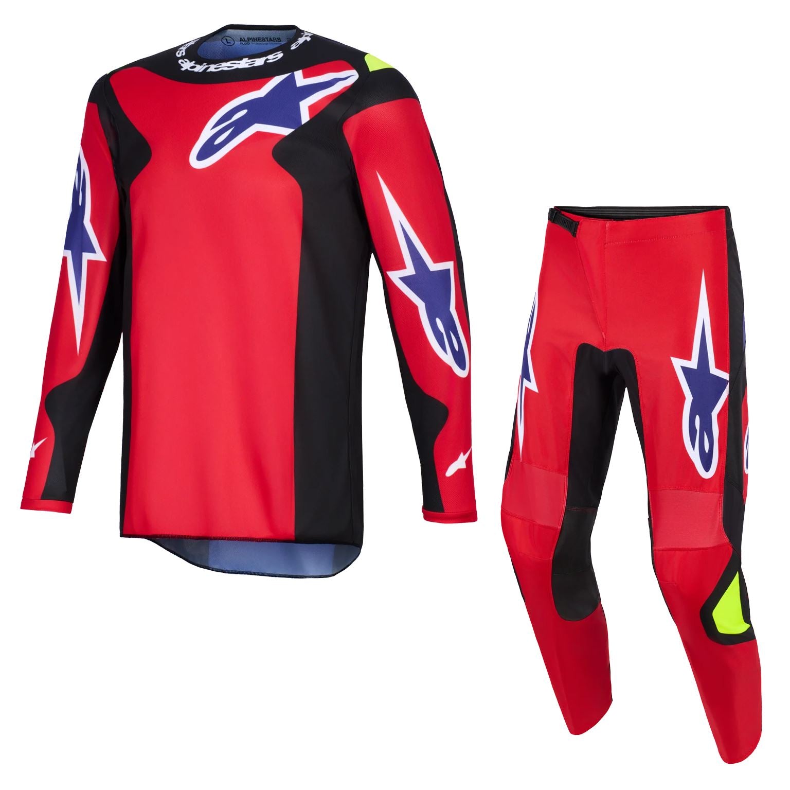 Alpinestars 2026 Fluid Grid Motocross Combo Kit Red Black Purple